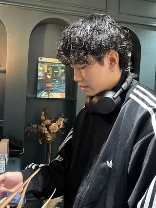 パーマ メンズ 【メンズカット/パー マ👦】momo🌷のヘアスタイル