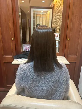ミディアム カラー 宮本 かりんのヘアスタイル