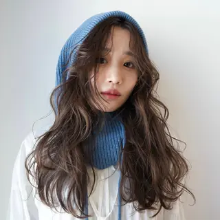 ロング カラー パーマ 博多No.1 メンズパーマ美容師のヘアスタイル