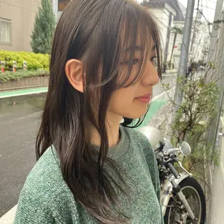 セミロング カラー 🪭risa 暖色/レイヤー🪭のヘアスタイル