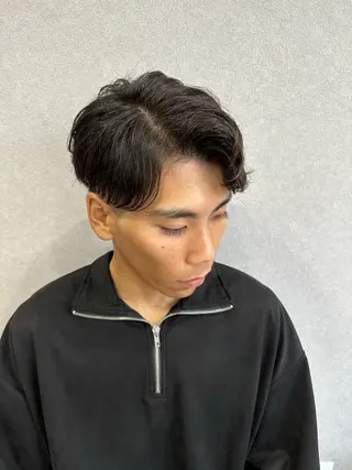 ショート パーマ ヘアアレンジ メンズ ブリーチパーマ職人 Coshoのヘアスタイル