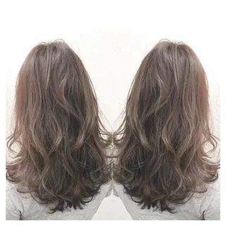 セミロング ロング カラー biscohair 髪にドラマを。のヘアスタイル