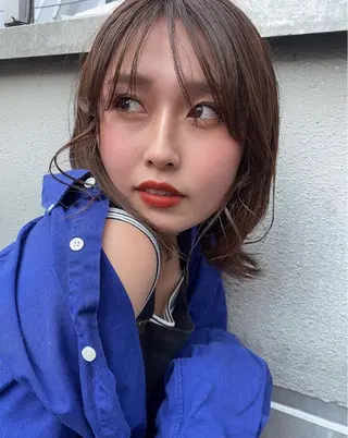 ミディアム 志賀 あずみのヘアスタイル