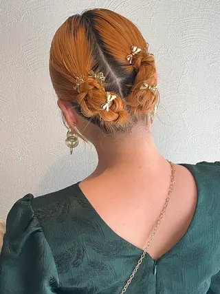 ミディアム ヘアアレンジ GOTODAY SHAiRE SALON所属・札幌 ヘアアレンジ 🍎 タナカセリナのヘアスタイル