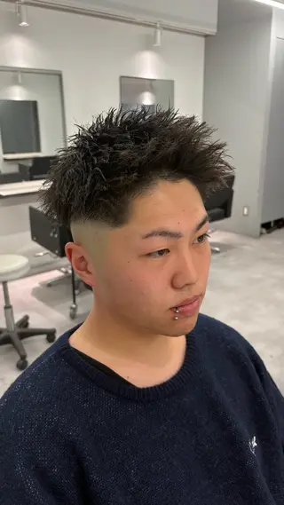 ショート パーマ メンズ PARK by  CREAM所属・高橋 周のヘアスタイル