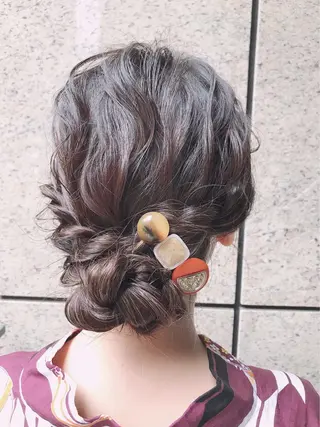 セミロング マンツーマン施術🫧 アレンジ/RINAのヘアスタイル