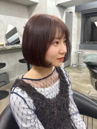 ショート RIN パーマ/暖色カラーのヘアスタイル