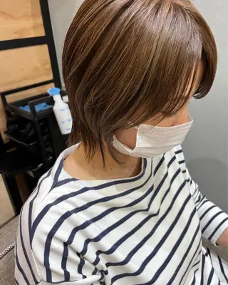 ショート カラー パーマ ヘアアレンジ メンズ キッズ ネイル マツエク・マツパ アイブロウ times salon名駅所属・久木原 ゆりのヘアスタイル