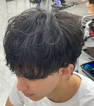 パーマ メンズ 沖田 光世のヘアスタイル
