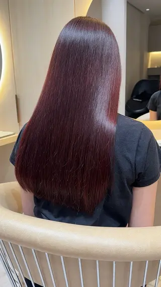 セミロング カラー レイヤー❣️縮毛矯正 川村利幸のヘアスタイル