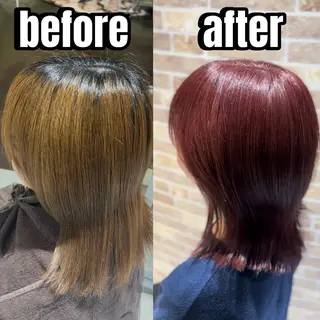 セミロング 中水 怜奈のヘアスタイル