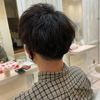 ショート パーマ メンズ Mirai 🧸のヘアスタイル