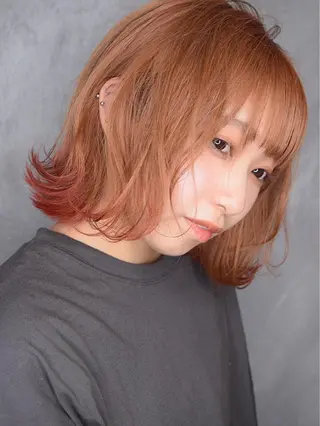 ミディアム 「ヲタクに美容室は難しい。」所属・インナーカラー🦔 🐾KEISUKEのヘアスタイル