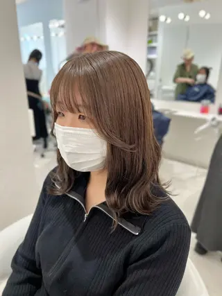 ミディアム カラー ParveMix￤ 大賀さつき🍨🤍のヘアスタイル