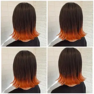 ミディアム カラー ハイトーン/ブリーチ 山崎　悠次のヘアスタイル