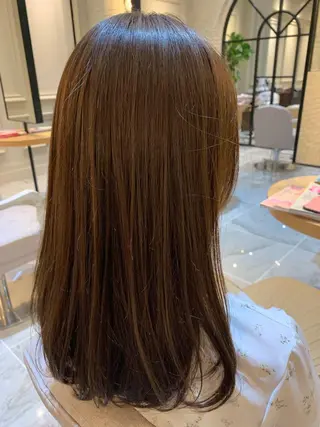 ミディアム カラー 新宿/美髪矯正 髪質改善/韓国風山本のヘアスタイル