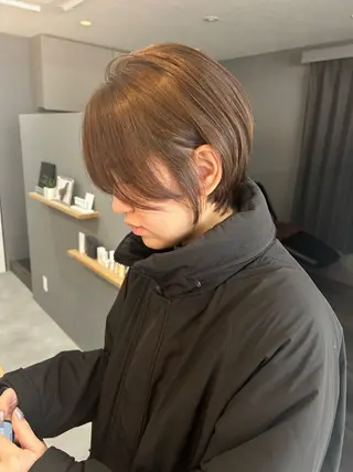 ショート カラー 後藤紗英/髪質改善 /オリーブベージュのヘアスタイル