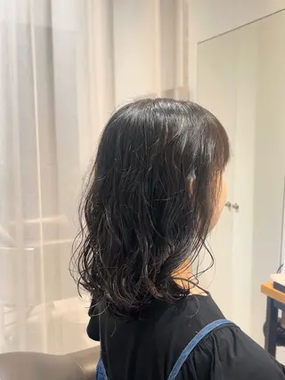 ミディアム パーマ 保坂 駿太郎のヘアスタイル