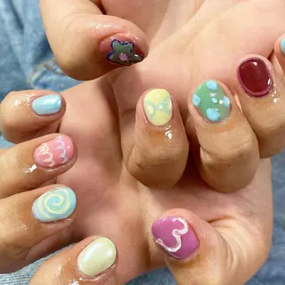 ネイル I P'ink nail salon所属・I pinknail 韓国風·持ち込み専門のネイルデザイン