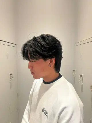 メンズ 有働由良／ハイトーン ／韓国メンズヘアのヘアスタイル