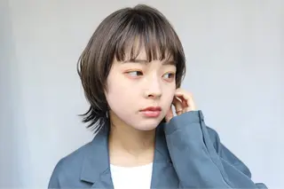 ミディアム ENIF ヤマグチアツコのヘアスタイル