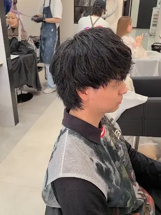 セミロング メンズ Lapis 名古屋駅前店所属・LEN名古屋/パーマ 海外ヘア/メンズ特化のヘアスタイル