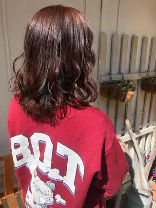 セミロング カラー nia所属・柔らかブラウン/栄/ tomitaのヘアスタイル