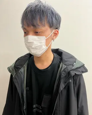 ショート カラー パーマ ヘアアレンジ メンズ 【池袋/スパイキー ショート】ⓝⓘⓜⓤのヘアスタイル