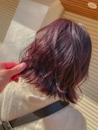 ミディアム カラー パーマ メンズ キッズ ネイル マツエク・マツパ Luela堅田所属・田中 裕士のヘアスタイル