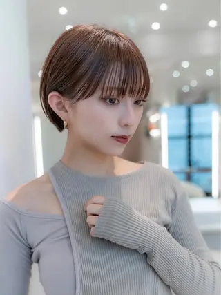 ショート カラー 渋谷ボブ/レイヤー ボブ田中航平のヘアスタイル