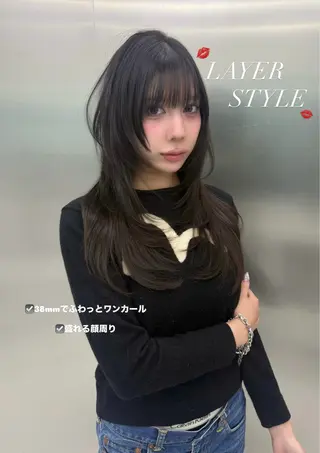 ロング nanami yamazakiのヘアスタイル