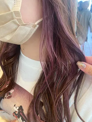 ロング 藤原 侑香のヘアスタイル