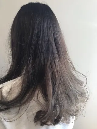 ロング カラー 小林 由里香のヘアスタイル