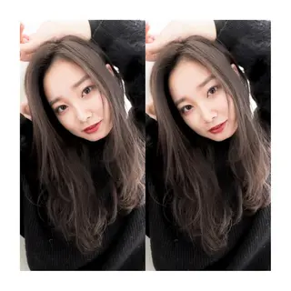 セミロング カラー 松戸　kiju オーナースタイリストのヘアスタイル