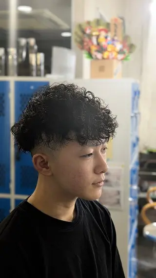 メンズ パーマ メンズパーマ/ボブ/ レイヤー店長えのもとのヘアスタイル