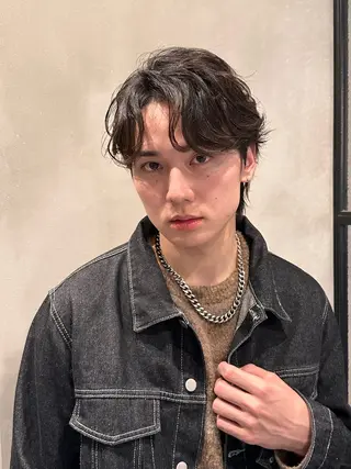 ショート パーマ メンズ 池袋センターパート No.1 裕大のヘアスタイル