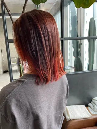 ミディアム カラー 小木曽智美 /ボブ/ショートのヘアスタイル