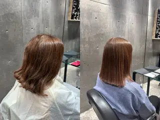 ミディアム 縮毛矯正⚡️ 中村璃音のヘアスタイル