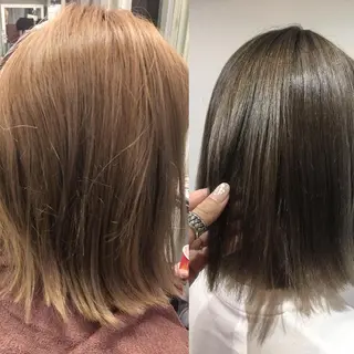 ミディアム カラー box  mico. mutsumiのヘアスタイル