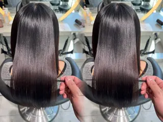 ロング ブリなしWカラー✨️ 髪質改善【タケル】のヘアスタイル