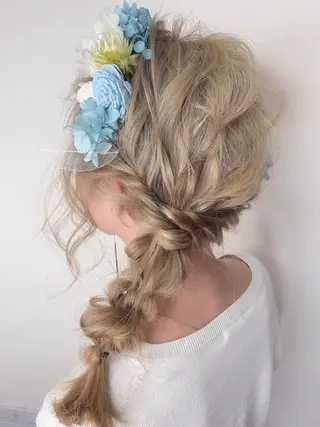 セミロング ヘアアレンジ 櫛部洸貴/ メンズ、ヘットスパのヘアスタイル