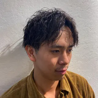 ショート メンズ 大場 優のヘアスタイル