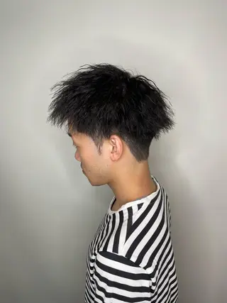 パーマ メンズ Le'a所属・渋谷/フェード/ 國分 翔のヘアスタイル