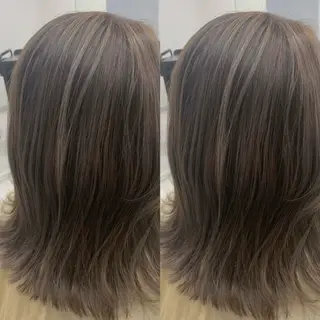 ミディアム ブリーチ無しカラー✨ 美鈴のヘアスタイル