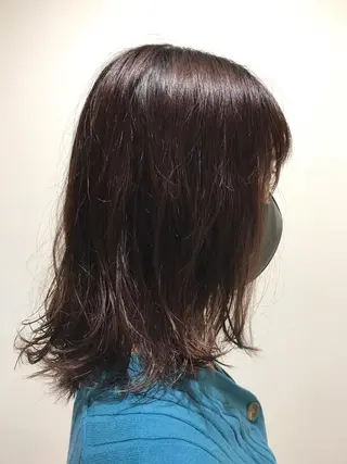ミディアム パーマ LUCAS所属・fuchigami suzunoのヘアスタイル