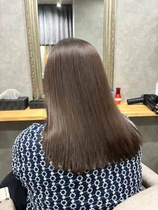 セミロング カラー FUJINO RYOのヘアスタイル