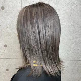 ミディアム カラー 奥山義進/大宮 /ダブルカラーのヘアスタイル