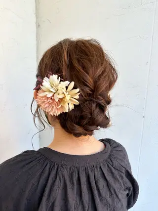 ロング 永田 彩華のヘアスタイル