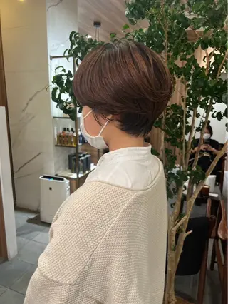 ショート パーマ 穂乃香 ショートパーマ☘️のヘアスタイル