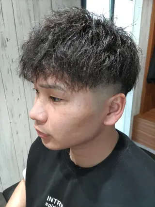 ショート パーマ メンズ HAIR&GROOMING　YOSHIZAWA Inc. BANDAI所属・💈多賀 裕史💈のヘアスタイル